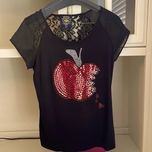 Disney Couture - sequined Sleeping Beauty Top